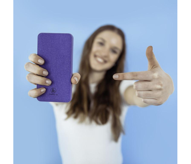 Hama Fabric 10, 10000 mAh, Fioletowy - 697175 - zdjęcie 3